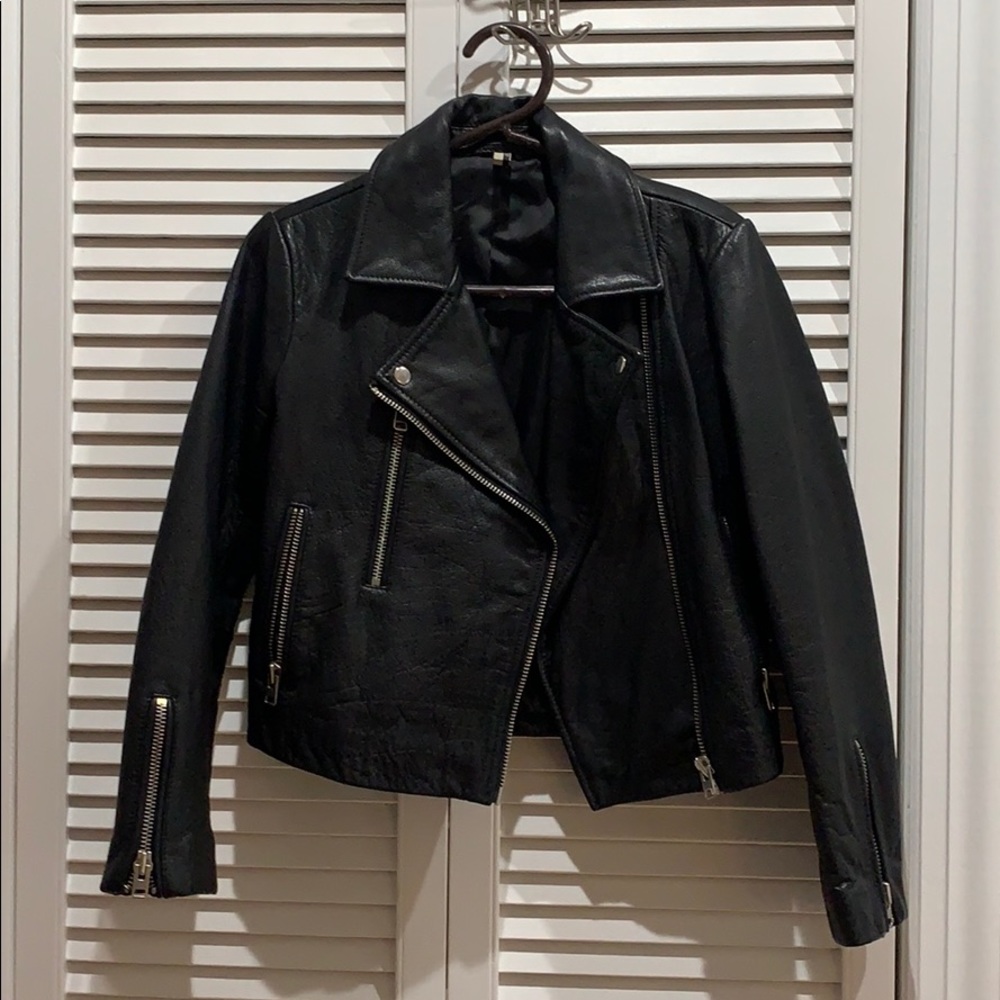 Topshop Real Leather Jacket
